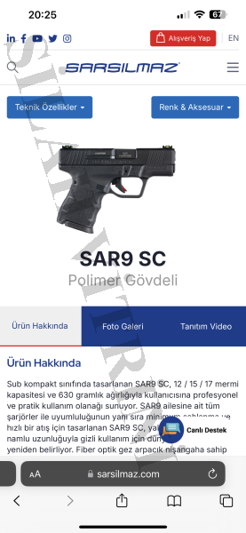 SARSILMAZ SAR9 SC